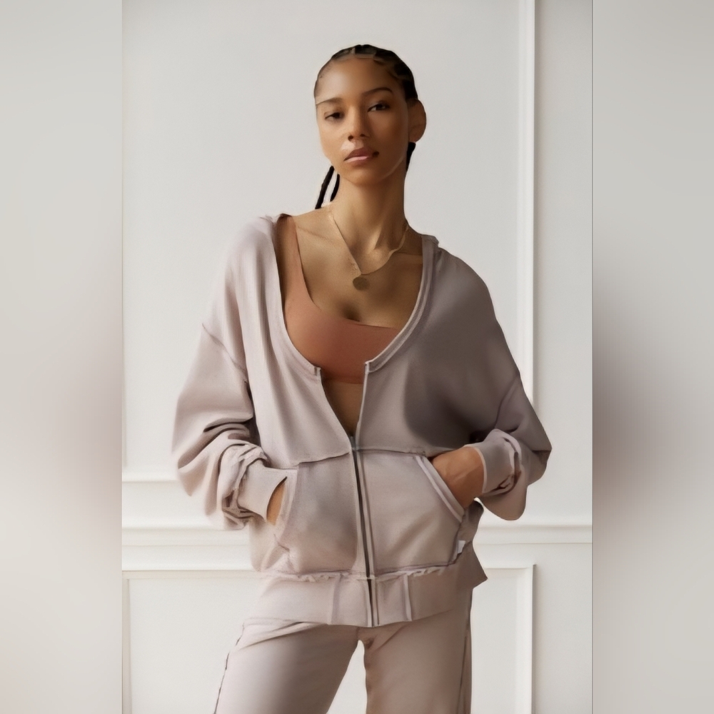 Out From Under Gabi Scoop Neck Hoodie Sweatshirt Size Small